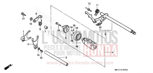 GEARSHIFT DRUM VT600CL de 1990
